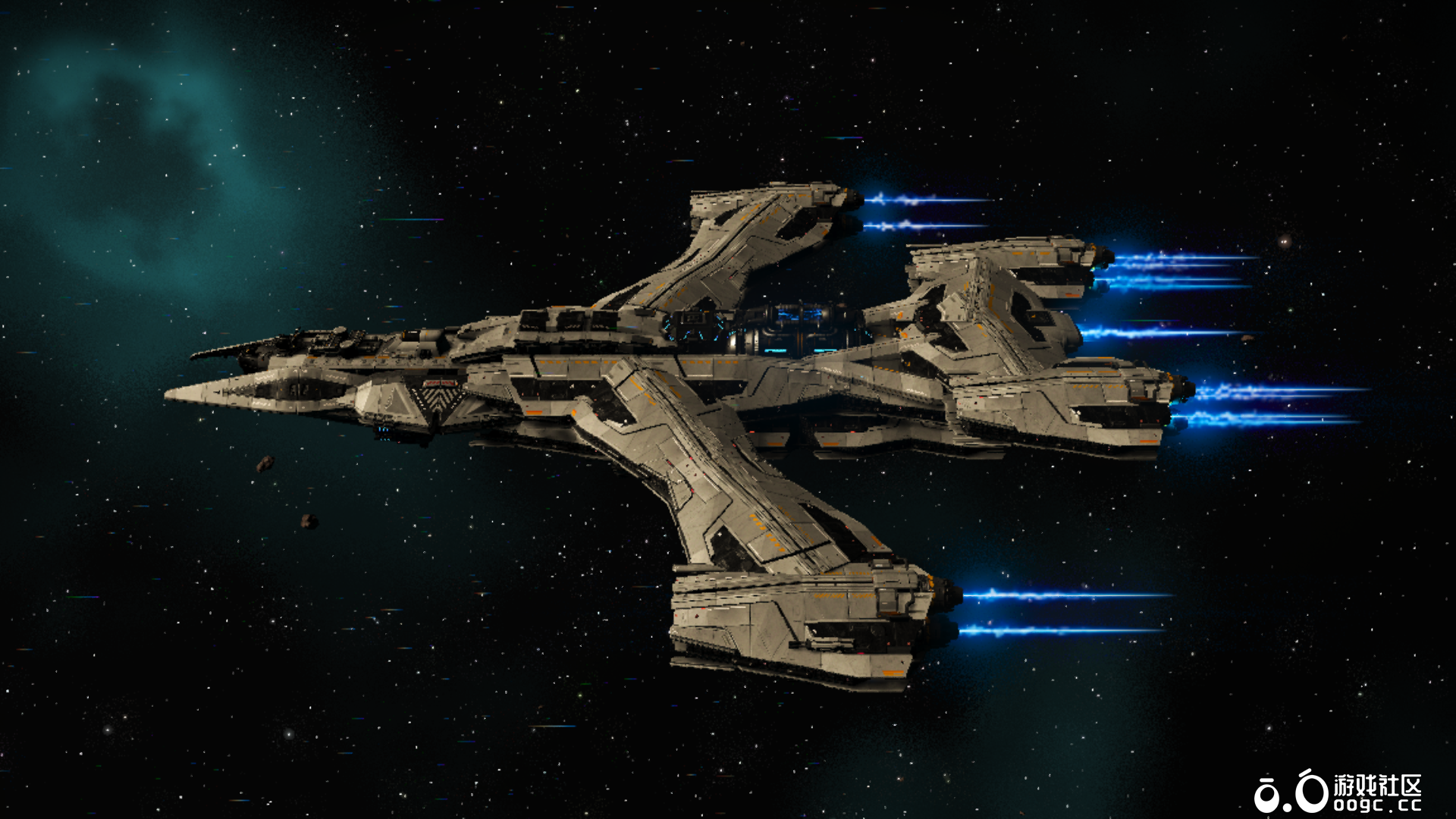 Large Angled Wing Fighter-6