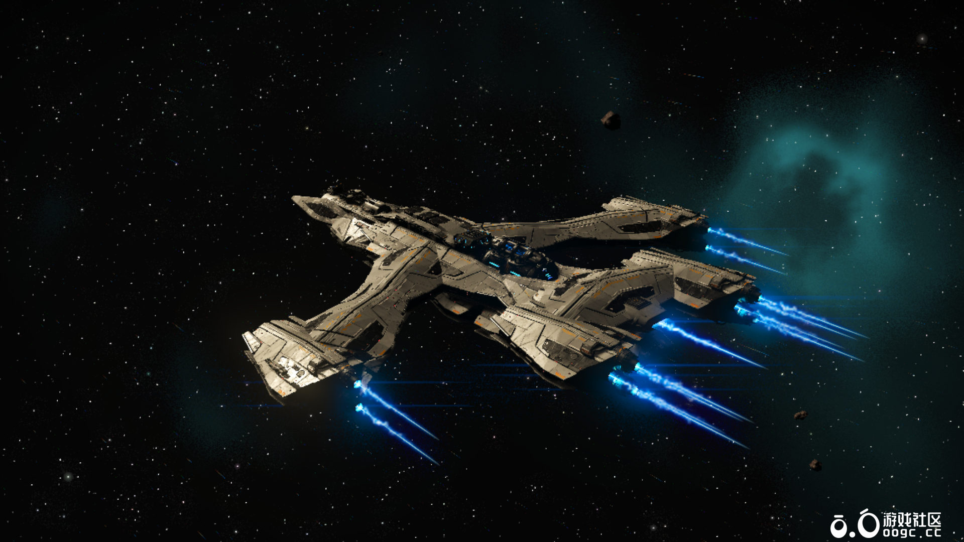 Large Angled Wing Fighter-9