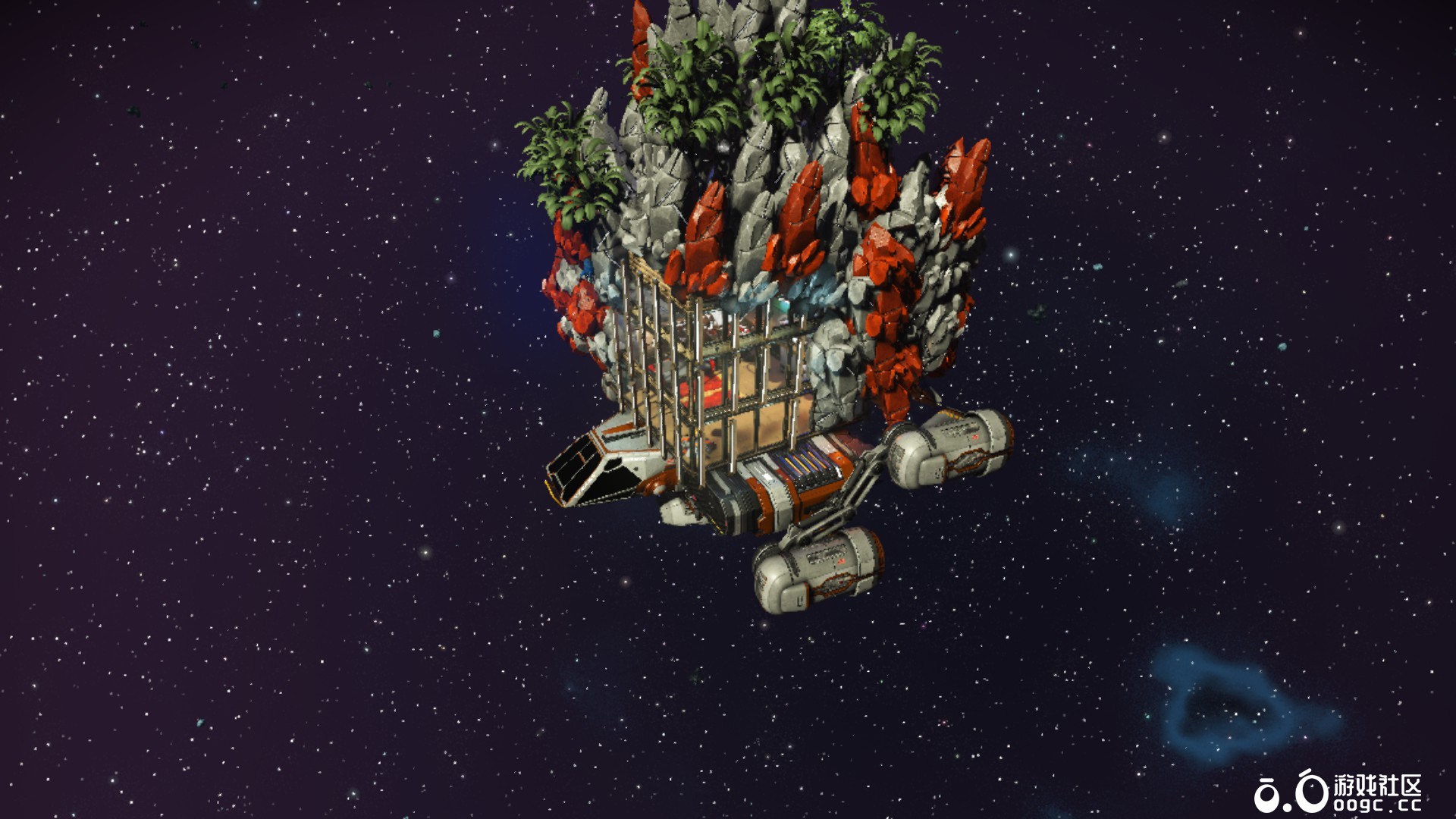 末日逃生会飞的山体！可飞行山体里的堡垒，满配生活设施的空中安全屋，绝境里的生存底气，这才是末日该有的生存牌面-3