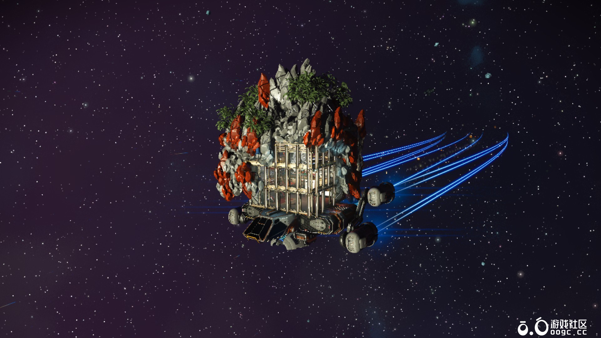 末日逃生会飞的山体！可飞行山体里的堡垒，满配生活设施的空中安全屋，绝境里的生存底气，这才是末日该有的生存牌面-9