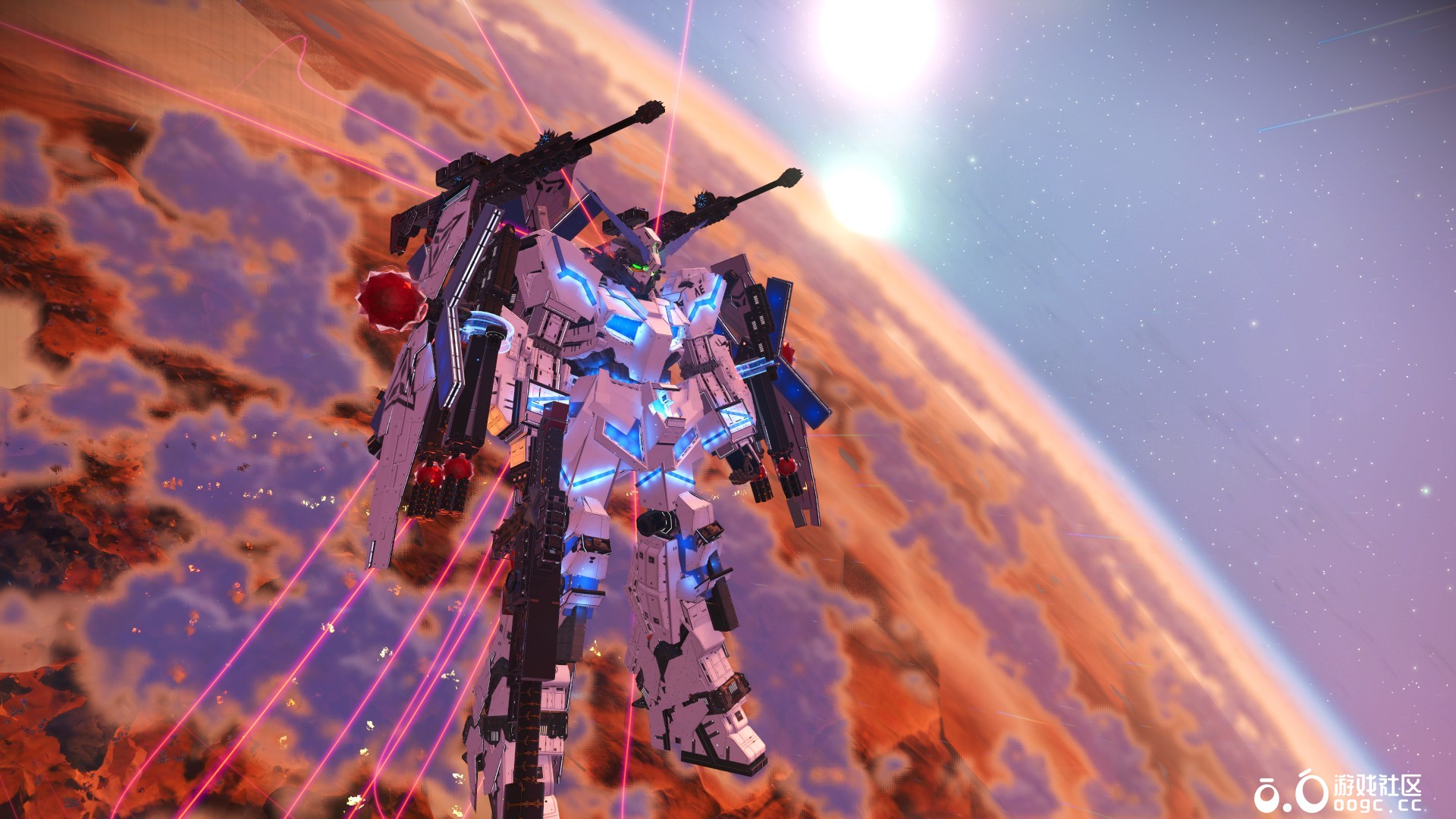 独角兽（蓝色全武装甲形态）这个形态是最终形态！完结，下一个飞翼零式再见！-2