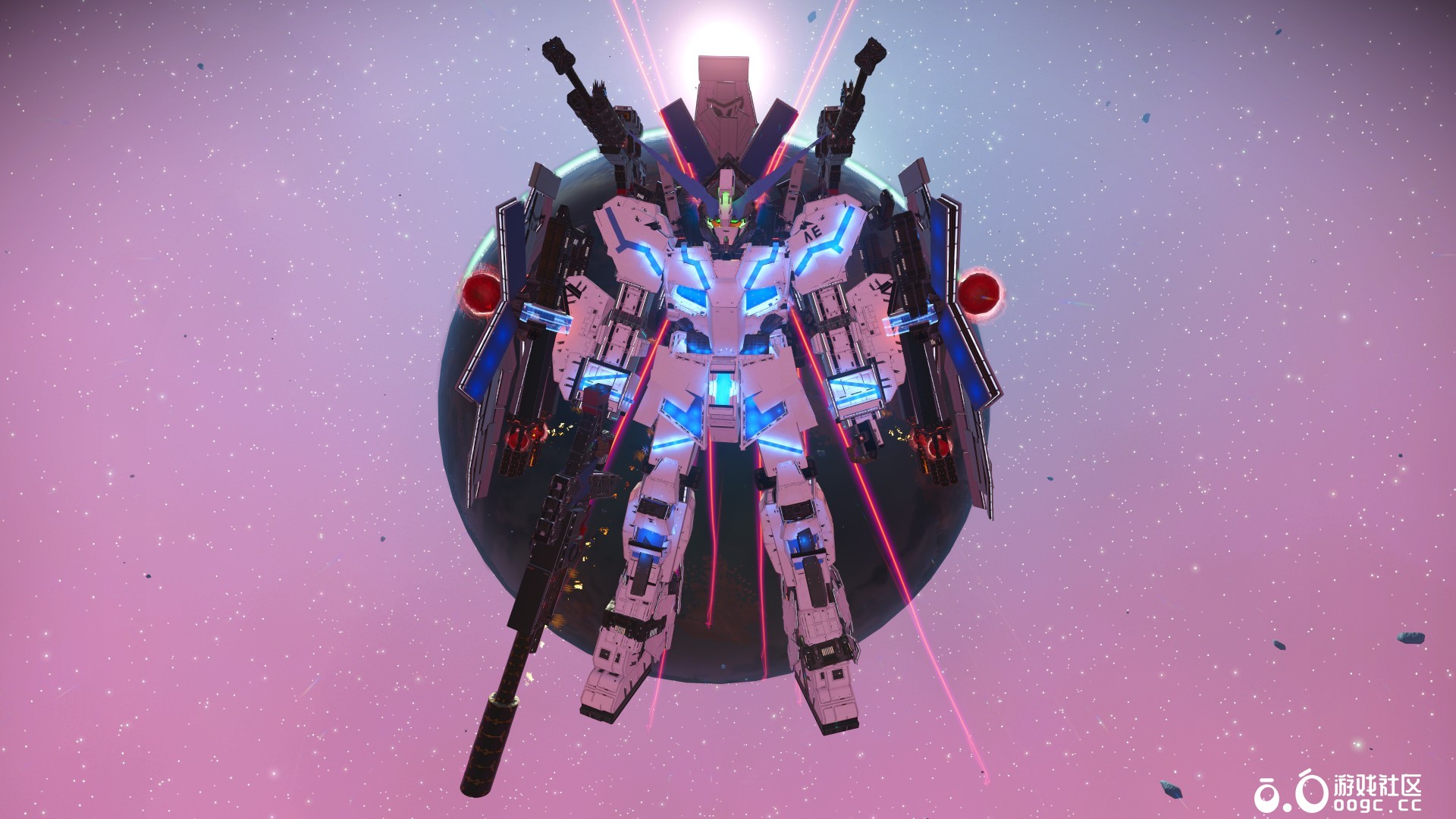 独角兽（蓝色全武装甲形态）这个形态是最终形态！完结，下一个飞翼零式再见！-6