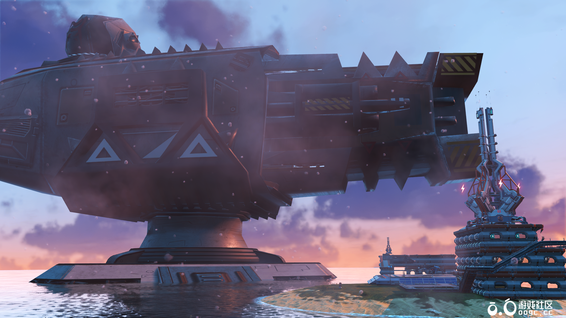 轨道防御炮基地（由于垂直落差超过300U无法在一个基地内完成所有部件）-1