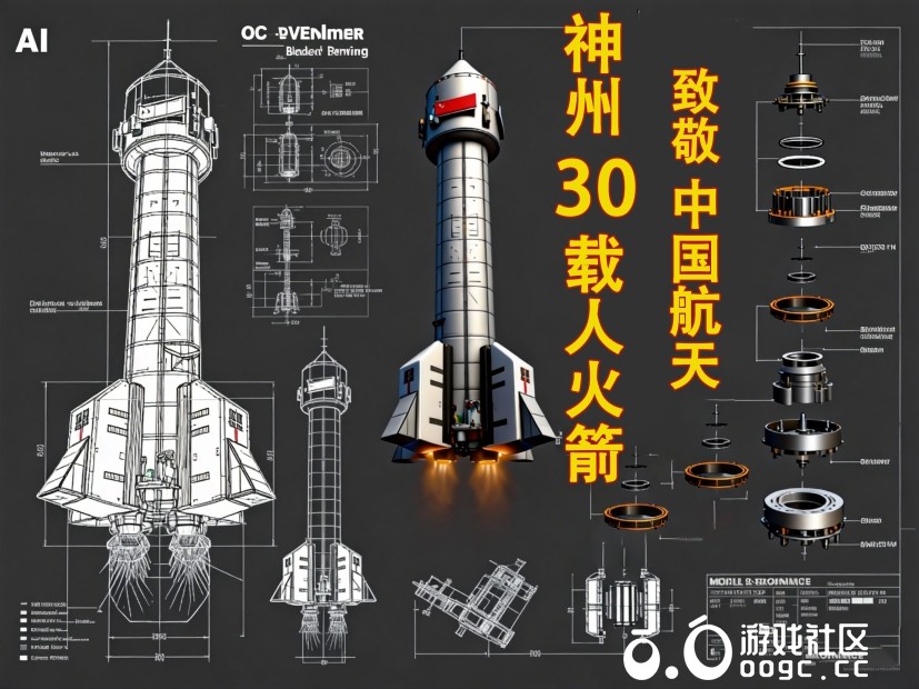 神州30号极致规格火箭 ：中国航天级建模 + 动态发射特效，一键点燃你的太空升空狂潮-1