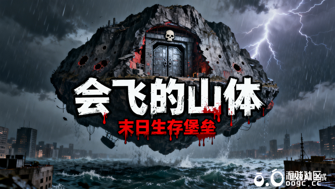 空中石山避难所！会飞的末日隐藏安全屋，天然防御 + 移动属性，生存体验拉满！-1