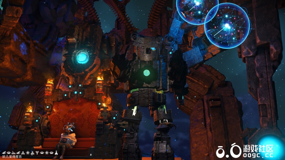 遗迹风格泰坦王座护卫舰（带有两只雕刻护卫）-2