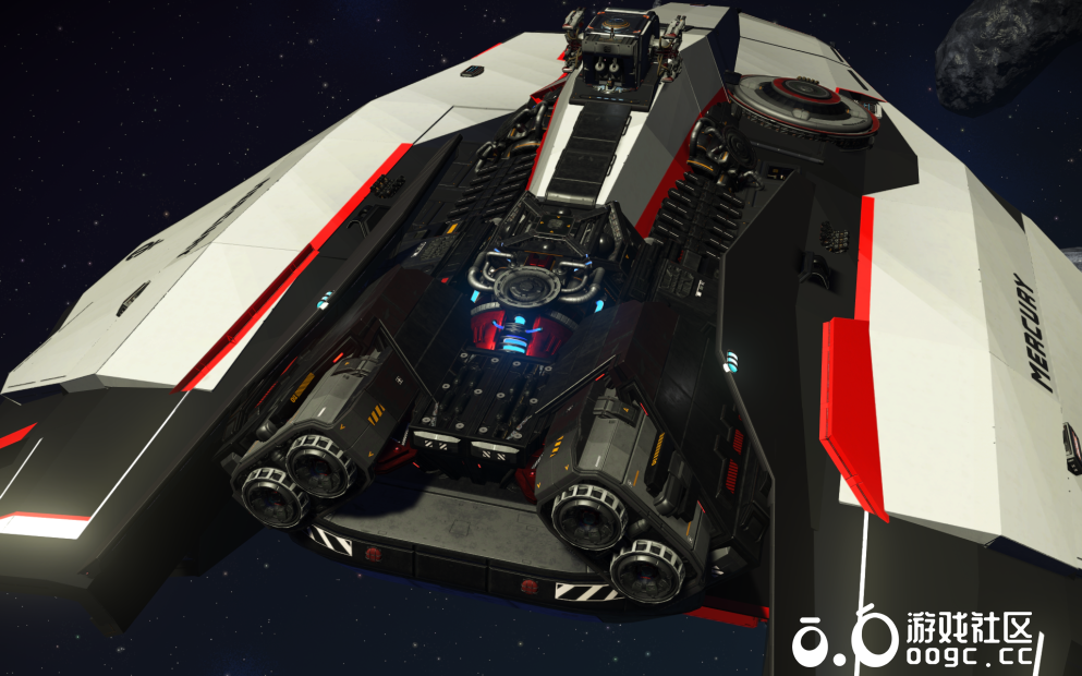 （含红白原皮涂装包）星际公民十字军水星1.0.1blackguard（Mercury Star Runner）-4